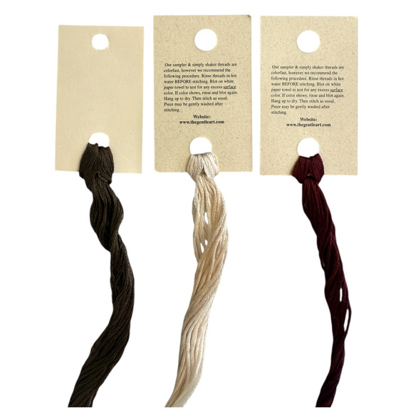 Colorfast Sampler Threads Lot of 10 Counted Embroidery Floss Simply Shaker New - Picture 7 of 7